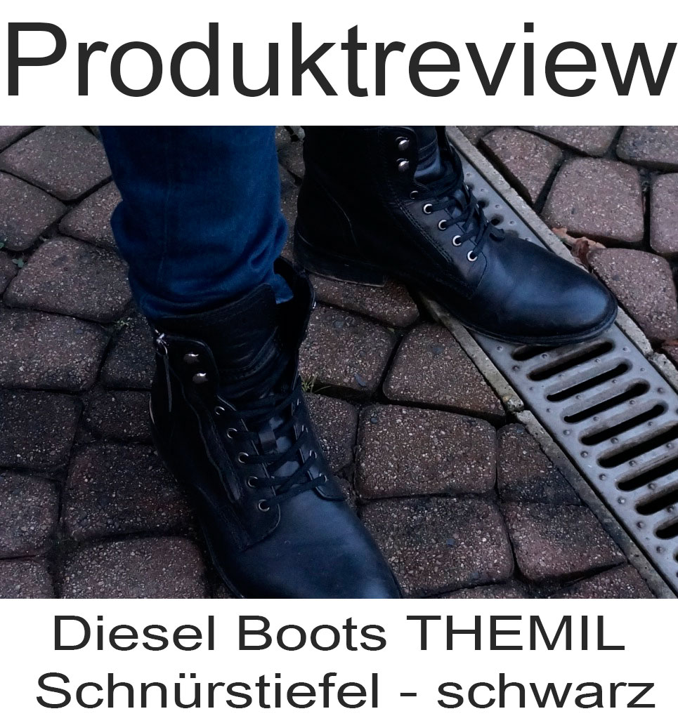 Produktreview: Diesel Boots THEMIL – Schnürstiefel – schwarz